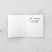 Carte de remerciements photo Tropical Beach (Intérieur)