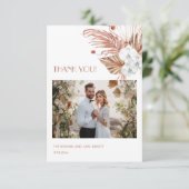 Carte De Remerciements Photo | Watercolor Boho (Debout devant)