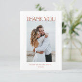 Carte De Remerciements Photo | Watercolor Boho (Debout devant)