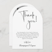 Carte de remerciements photo Wedding shower de scr (Devant / Derrière)