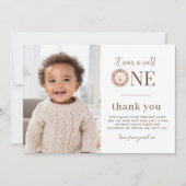 Carte de remerciements photo Wild One Lion (Devant)