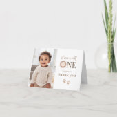 Carte de remerciements photo Wild One Lion (Devant)