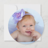 Carte de remerciements photo Yanna Round (Dos)