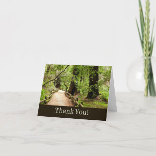 Carte De Remerciements Photographie de la nature sur le sentier de Muir W