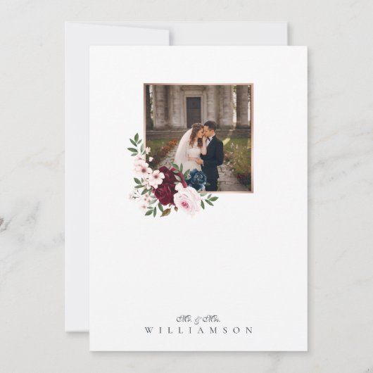 Carte De Remerciements Photos de Three (Dos)