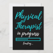 Carte De Remerciements Physical Therapist In Progress (Devant)