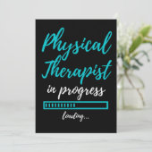 Carte De Remerciements Physical Therapist In Progress (Debout devant)