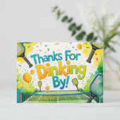 Carte De Remerciements Pickleball (Debout devant)