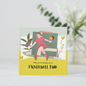 Carte De Remerciements Pickleball (Debout devant)