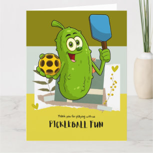 Carte De Remerciements Pickleball