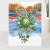 Carte De Remerciements Pickleball (Devant)