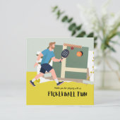Carte De Remerciements Pickleball (Debout devant)