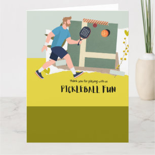 Carte De Remerciements Pickleball
