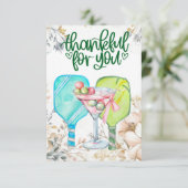 Carte De Remerciements Pickleball avec fleurs (Debout devant)