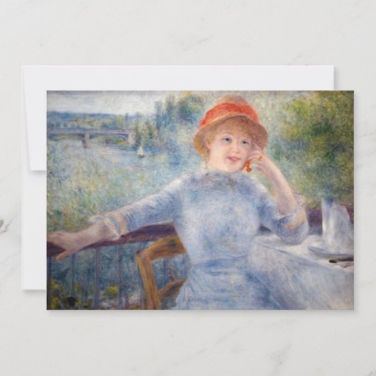 Carte De Remerciements Pierre Auguste Renoir - Alphonsine Fournaise (Devant)