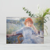 Carte De Remerciements Pierre Auguste Renoir - Alphonsine Fournaise (Debout devant)