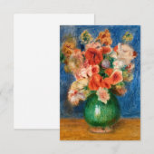 Carte De Remerciements Pierre-Auguste Renoir - Bouquet (Devant / Derrière)