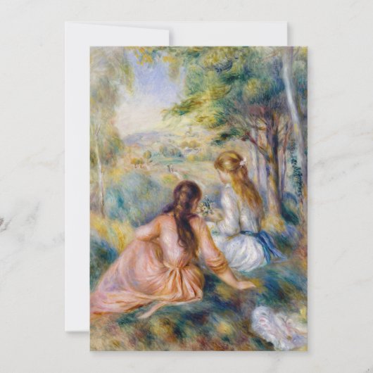 Carte De Remerciements Pierre-Auguste Renoir - Dans le pré (Devant)