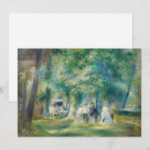 Carte De Remerciements Pierre-Auguste Renoir - La fête à Saint-Cloud (Devant / Derrière)