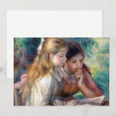Carte De Remerciements Pierre-Auguste Renoir - La Lecture (Devant / Derrière)