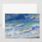 Carte De Remerciements Pierre-Auguste Renoir - La mer (Devant / Derrière)