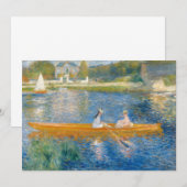 Carte De Remerciements Pierre-Auguste Renoir - Le Skiff (Devant / Derrière)