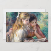 Carte De Remerciements Pierre-Auguste Renoir - Lecture (Devant)