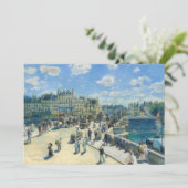 Carte De Remerciements Pierre-Auguste Renoir - Paris, Pont-Neuf (Debout devant)