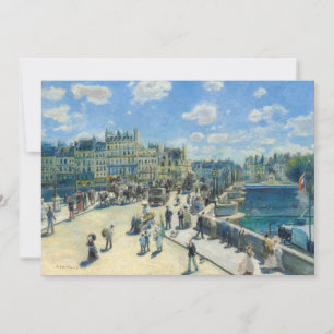 Carte De Remerciements Pierre-Auguste Renoir - Paris, Pont-Neuf