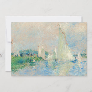 Carte De Remerciements Pierre-Auguste Renoir - Régates à Argenteuil