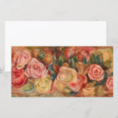 Carte De Remerciements Pierre-Auguste Renoir - Rose (Devant / Derrière)