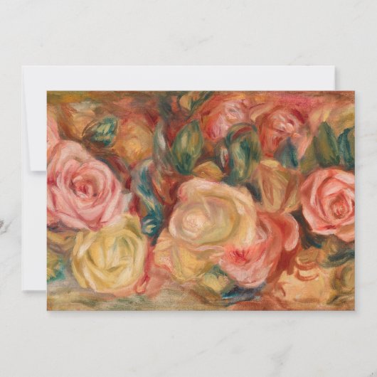 Carte De Remerciements Pierre-Auguste Renoir - Rose (Devant)