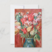Carte De Remerciements Pierre-Auguste Renoir - Tulip Bouquet (Devant)