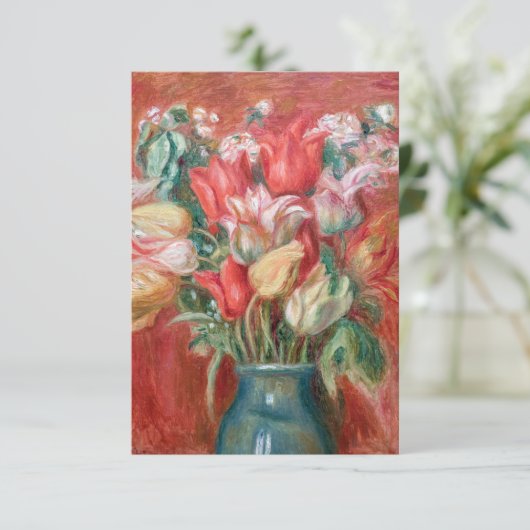 Carte De Remerciements Pierre-Auguste Renoir - Tulip Bouquet (Debout devant)