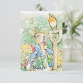 Carte De Remerciements « Pierre Lapin mange une carotte » par Beatrix Pot (Debout devant)