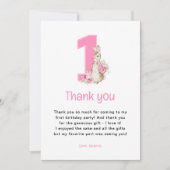 Carte De Remerciements Pierre Lapin | Premier Anniversaire (Devant)