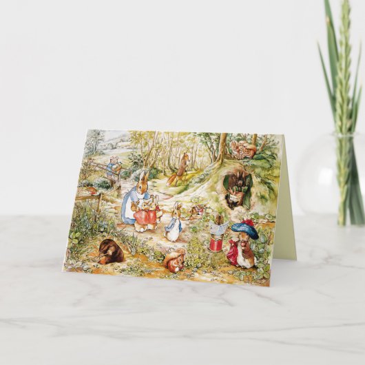 Carte De Remerciements Pierre le lapin (Devant)