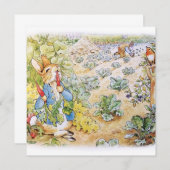 Carte De Remerciements Pierre le Lapin   (Devant / Derrière)