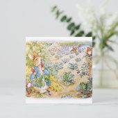 Carte De Remerciements Pierre le Lapin   (Debout devant)