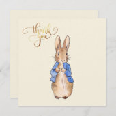 Carte De Remerciements Pierre le Lapin (Devant / Derrière)