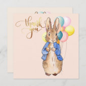 Carte De Remerciements Pierre le Lapin (Devant / Derrière)