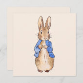 Carte De Remerciements Pierre le lapin (Devant / Derrière)