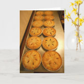 carte de remerciements "Pies cuites" (Fleur jaune)