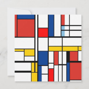 Carte De Remerciements Piet Mondrian