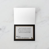 Carte De Remerciements Pigeon Inséparables formels pliés à échéance (Intérieur)