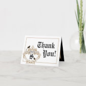 Carte De Remerciements Pigeon Inséparables formels pliés à échéance (Devant)