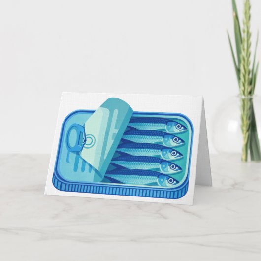 Carte De Remerciements Pilchards Design (Devant)