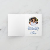 Carte De Remerciements Pilote de combat bleu et rouge TopOne (Intérieur)