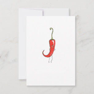Carte De Remerciements Piment rouge drôle