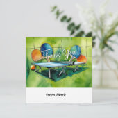 Carte De Remerciements Ping (Debout devant)